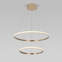 EUROSVET св-к подвесной св/д 92W 7000lm 2K-6K 600х600х1150 латунь Collars 90264/2 a064102