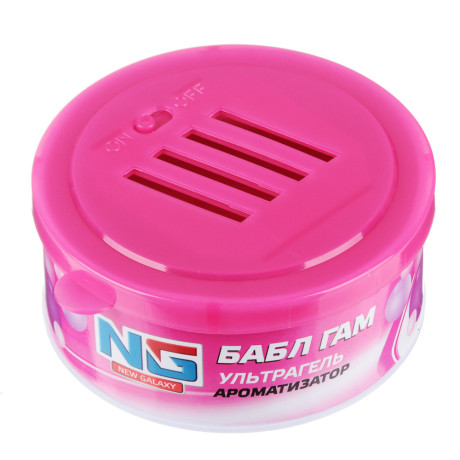 NEW GALAXY Ароматизатор воздуха гелевый Ультрагель,35 гр,бабл гам,нов. машина,свежесть океана,цитрус