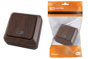 TDM Ладога перекл.(выкл прох) ОУ 1 кл. 10А бук (инд.) (10!) SQ1801-0032