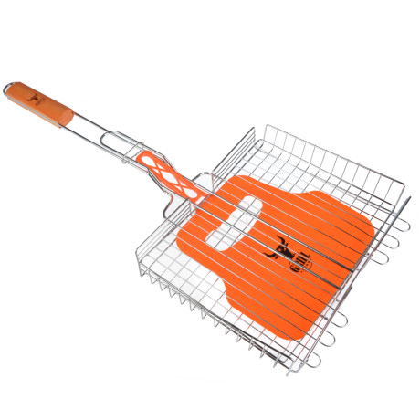 Решетка-гриль хром. тм GRILLBOOM, 56х(23х30х4) см, веер 20х30 см