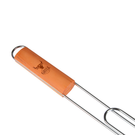 Решетка-гриль хром. тм GRILLBOOM, 56х(23х30х4) см, веер 20х30 см