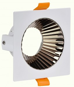 IEK св-к 4109 встр. поворотн. GU10 белый/шокол. пласт.