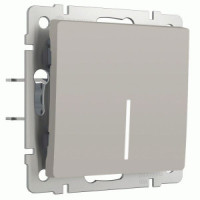 Werkel мех. выкл. СУ 1 кл. 10А проходной (инд.) (дымчатый) W1212104