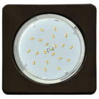 Ecola GX53 H4 св-к Квадрат Черненый хром плоский 41x106 FB53N4ECB (10!)