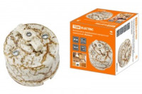 TDM Болонь выкл. фарфор. поворот. с ручкой 10А мрамор. (бантик) Ретро SQ1820-0003