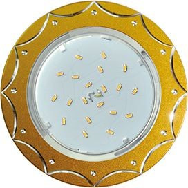 Ecola GX53 H4 DL5384 св-к Звезда Матовое Золото/Алюм. 20x110 FG5384ECB (10!)