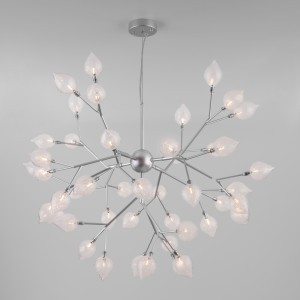 Bogate's Люстра 45x3W 1100х1150 металл серебряный/прозрачный Boccio 547