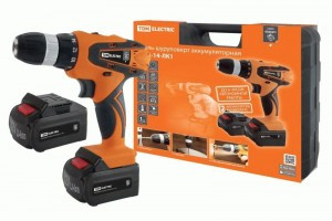 TDM Гранит Дрель-шуруповерт акк.ДША-14-ЛК1 14В 1,3А*ч Li-Ion 2шт 26Нм, 0-1400об/мин,кейс SQ1030-0203