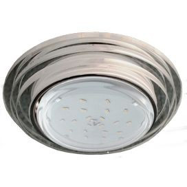 Ecola GX53 H4 LD5314 св-к Стекло Круг со ступен.подсветка 4K Хром-хром зерк. 38x120 SM53RSECH (10!)