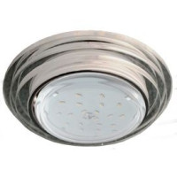 Ecola GX53 H4 LD5314 св-к Стекло Круг со ступен.подсветка 4K Хром-хром зерк. 38x120 SM53RSECH (10!)