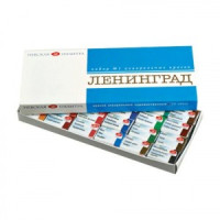 Краски акварельные художественные 24 цв., &quot;Ленинград-1&quot;, кювет 2,5 мл, картонная коробка, 1941015