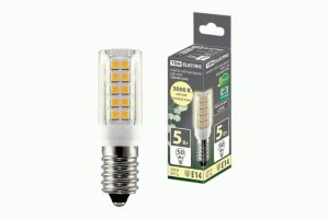 TDM T25 220V 5W E14 3000К 2K, 16x54мм пластик SQ0340-0340