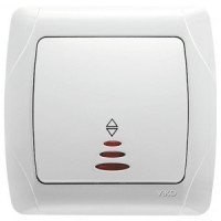 VIKO by Panasonic Carmen выкл. СУ 1 кл. прох.инд. белый 90561063-RU (Турция)