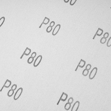 Шлифлист на тканевой основе, P 80, 230 х 280 мм, 10 шт, влагостойкий Сибртех