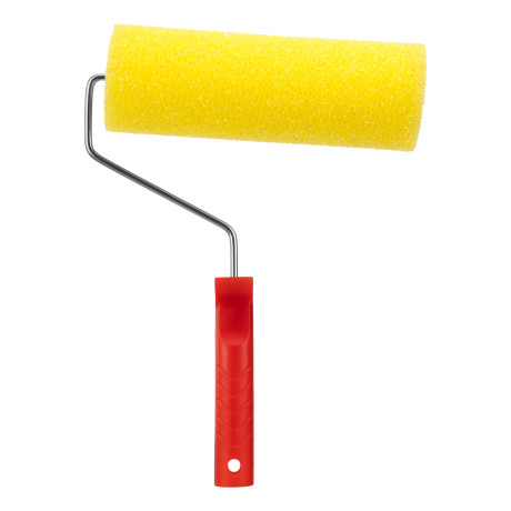 Валик "Структурный" поролоновый с ручкой, "гладкий", 230 мм, D 80 мм, D ручки 6 мм MTX