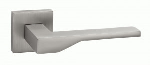 Ручка дверная компл.квадрат.основ. PUERTO Канноли никель супер матовый INAL 537-03 MSN