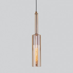 Eurosvet св-к подвесной E27 1x60W 70х0х1500 металл янтарный/медный Graf 50226/1 a057453