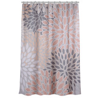VETTA Шторка для ванной, с утяжелителем, полиэстер, 90 г/м2, 180x200см, Цветы, 059