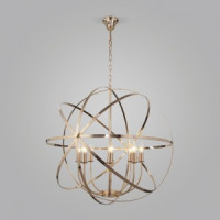 EUROSVET св-к подвес. люстра 8x40W E14 800x800x900 60139/8 золото