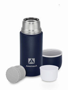 Термос Арктика 105-500 узк.горло 0,5л нерж.сталь текстурный синий