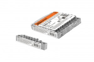 TDM Шина "N" нулевая 6х9мм 8/2 (8 групп/крепеж по краям) никелир. инд. стикер (10!) SQ0801-0337