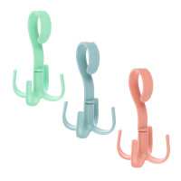 VETTA Крючок поворотный на штангу, 13,5х6,5 см, полипропилен, 3 цвета