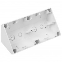 Bylectrica УЮТ кор. угловая 2 мест. для установки вык. и роз., белый, (КУ-452)