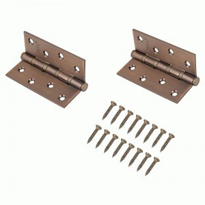 RENZ 100-4BB СH АВ 4 подш коронка антик бронза 100*75 Петля дверная 2шт. (цена за упак,50,1)