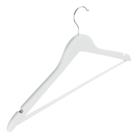 VETTA Набор вешалок деревянных, 3 шт, 45см, белые, хром