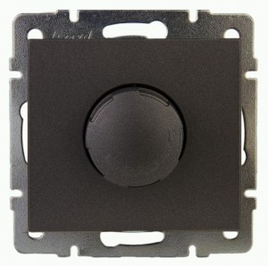 Lezard RAIN мех. диммер СУ 500W черный графит матовый, фильтр (корпус PC) 703-4188-116