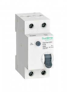 Systeme electric City9 дифф. автоматический выкл. АВДТ 1P+N С16 10мА, тип A, 6кА C9D61616