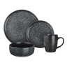 MILLIMI Набор стол.посуды 16пр(тар26см*4, тар20см*4, салатн14см*4, кружка340мл*4) керамика, черный