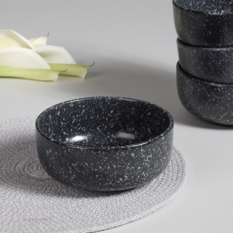 MILLIMI Набор стол.посуды 16пр(тар26см*4, тар20см*4, салатн14см*4, кружка340мл*4) керамика, черный