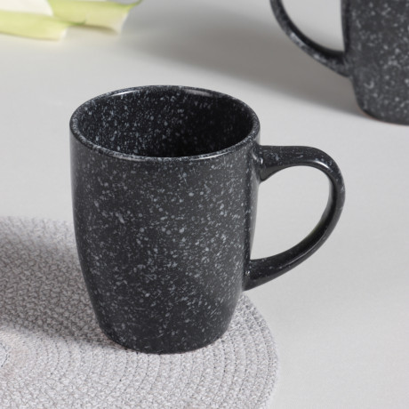 MILLIMI Набор стол.посуды 16пр(тар26см*4, тар20см*4, салатн14см*4, кружка340мл*4) керамика, черный