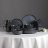 MILLIMI Набор стол.посуды 16пр(тар26см*4, тар20см*4, салатн14см*4, кружка340мл*4) керамика, черный