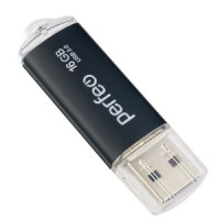 Флэш-диск USB 16GB Perfeo E01 Black economy series