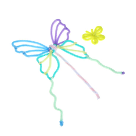 ХОББИХИТ Набор для творчества "Пушистые палочки" полиэстер, фетр, pvc, клей, 22х11,5х4,5см