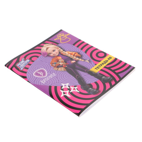 BY Русские Супергерои Тетрадь общая 48л. в клетку "РСГ", УФ, твин лак, обл. картон, скрепка, 2 диз.