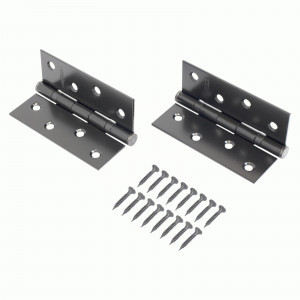 Петля дверная АЛЛЮР 2043 (101х76) 2BB-FHP BL БЛИСТЕР 2 подш. матовый черный 2 шт (50,25)