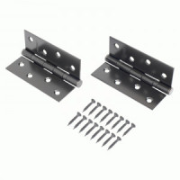 Петля дверная АЛЛЮР 2043 (101х76) 2BB-FHP BL БЛИСТЕР 2 подш. матовый черный 2 шт (50,25)