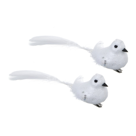 СНОУ БУМ Птицы на прищепке 2 шт, 4x13 см, пластик, 26-531