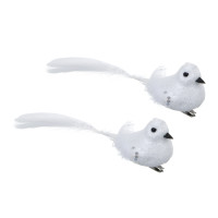 СНОУ БУМ Птицы на прищепке 2 шт, 4x13 см, пластик, 26-531