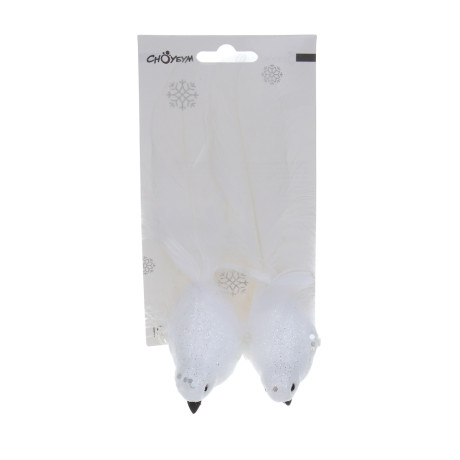 СНОУ БУМ Птицы на прищепке 2 шт, 4x13 см, пластик, 26-531