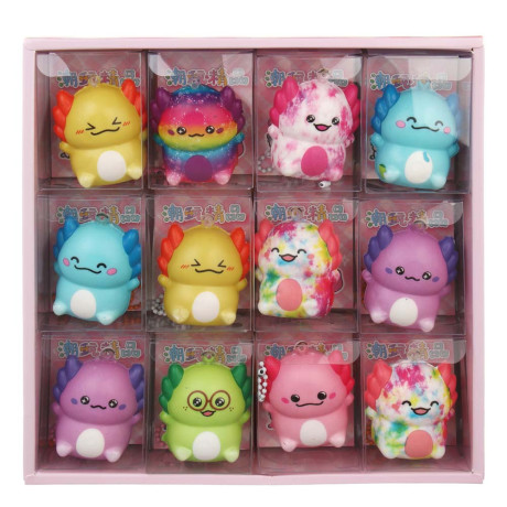 Игрушка антистресс сквиш "Аксолотль", PU, 5х5,5х3,5см, микс