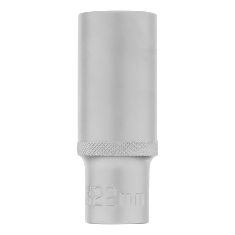 Головка торцевая удлиненная, 22 мм, шестигранная, CrV, под квадрат 1/2 Stels