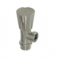РосТурПласт Вентиль угловой, 1/2&quot;х3/4&quot;, латунь, хром, 36005