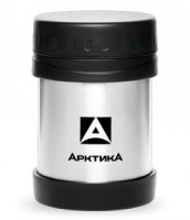 Термос-кружка Арктика 402-350, широк. горло, 0,35л, нерж. сталь, сохраянет тепло 6ч.