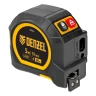 Лазерный дальномер с рулеткой LT-40, 5м x 19 мм, дальномер 40м, автомат. фиксация Denzel