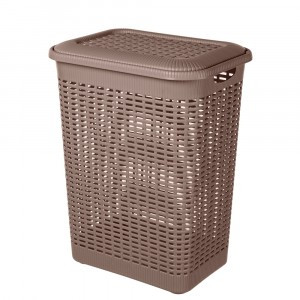Корзина д/белья 30л, 370x260x465 мм коричневый 431293314 Бытпласт