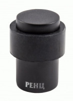 Ограничитель дверной РЕНЦ напольный, черный - черный  INDS 34 Black/Black